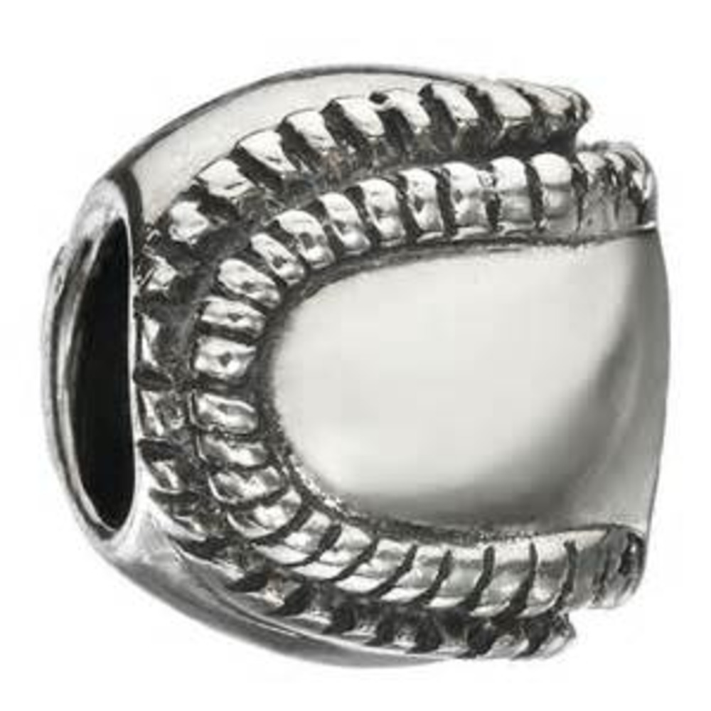 CHAMILIA FAVORITE PASTTIME ~BASEBALL~ SILVER BEAD…